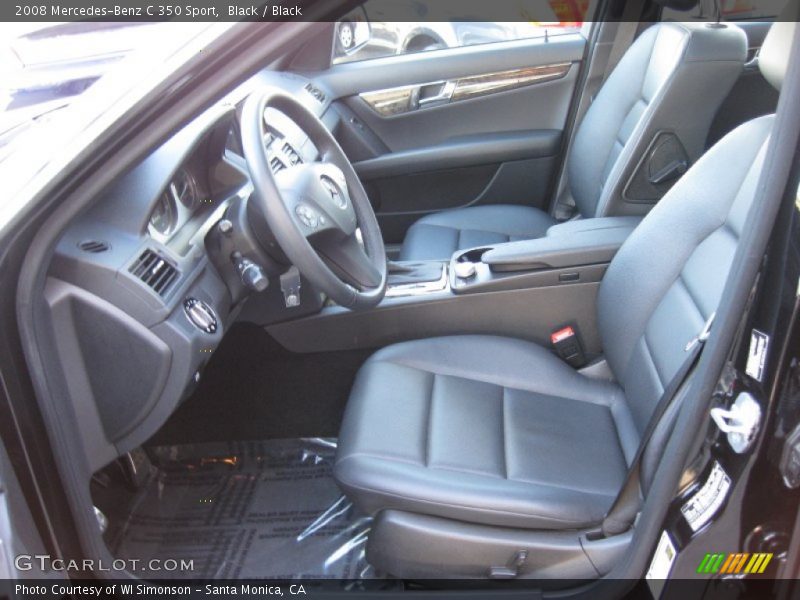 Black / Black 2008 Mercedes-Benz C 350 Sport