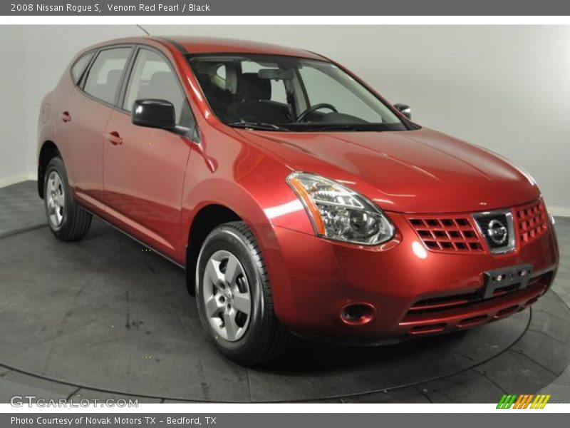Venom Red Pearl / Black 2008 Nissan Rogue S