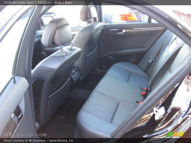 Black / Black 2008 Mercedes-Benz C 350 Sport