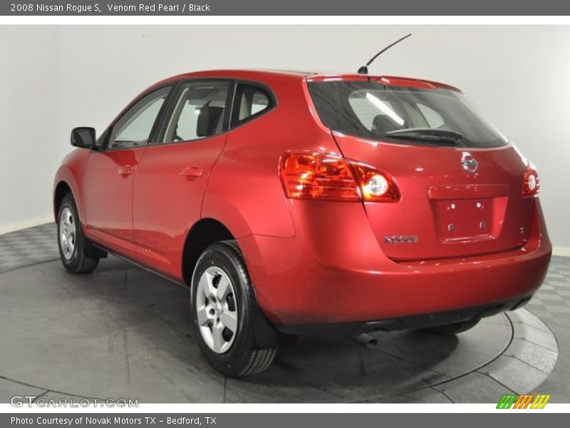 Venom Red Pearl / Black 2008 Nissan Rogue S