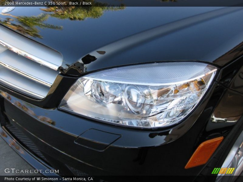 Black / Black 2008 Mercedes-Benz C 350 Sport