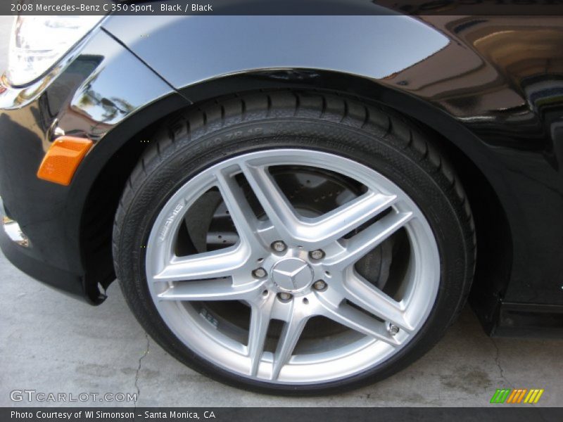 Black / Black 2008 Mercedes-Benz C 350 Sport