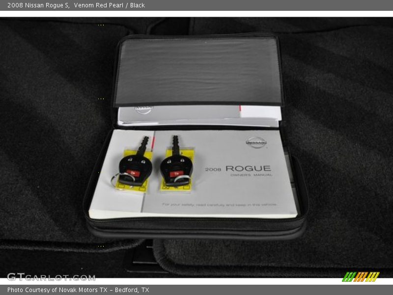 Venom Red Pearl / Black 2008 Nissan Rogue S