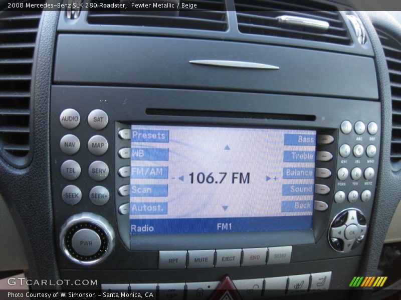 Pewter Metallic / Beige 2008 Mercedes-Benz SLK 280 Roadster