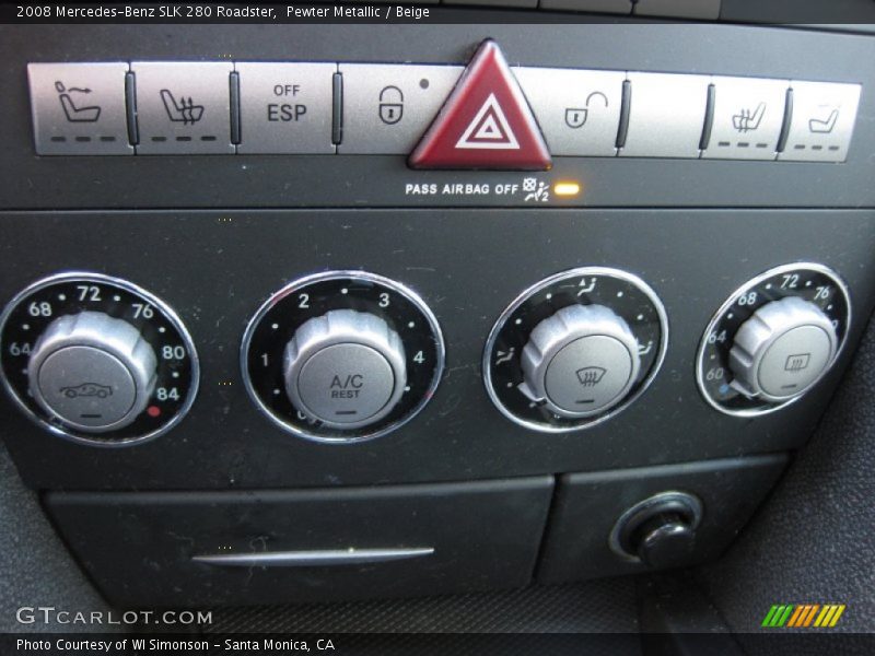 Pewter Metallic / Beige 2008 Mercedes-Benz SLK 280 Roadster