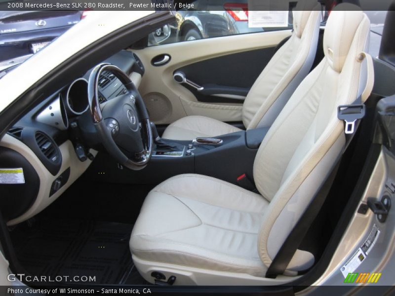 Pewter Metallic / Beige 2008 Mercedes-Benz SLK 280 Roadster