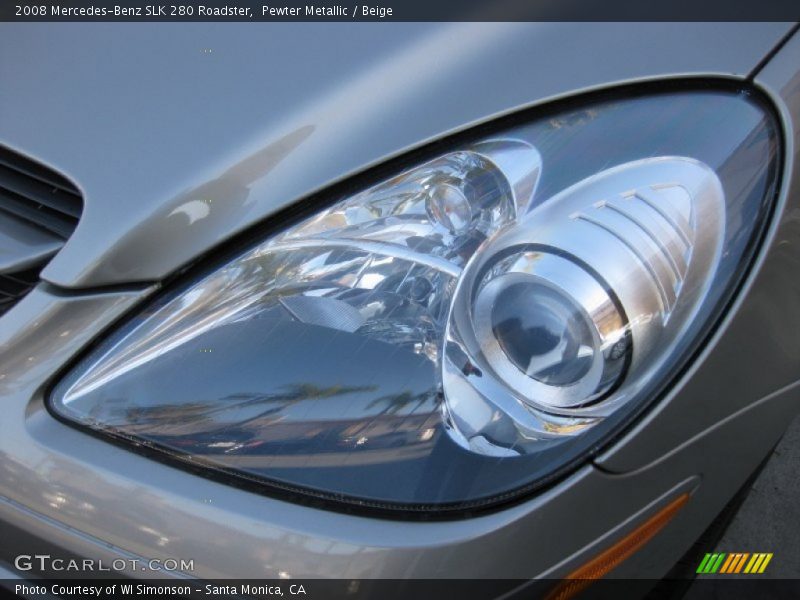 Pewter Metallic / Beige 2008 Mercedes-Benz SLK 280 Roadster