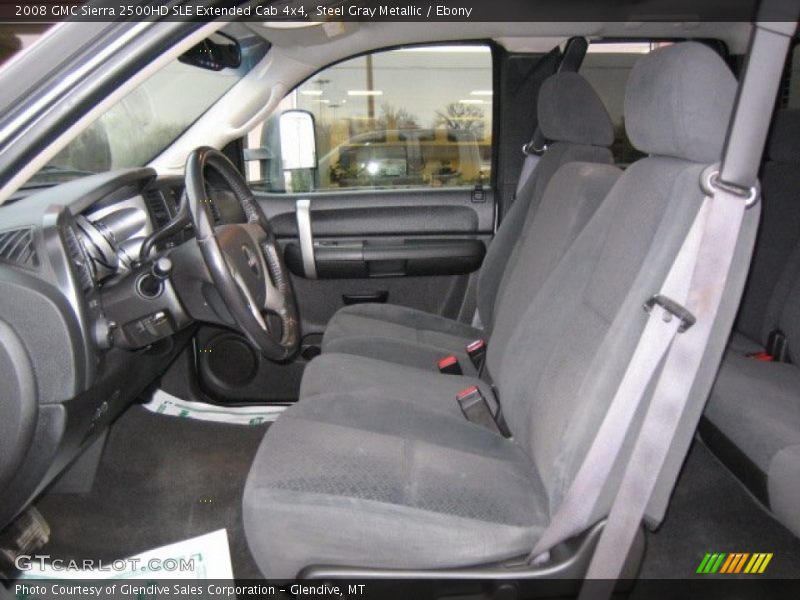 Steel Gray Metallic / Ebony 2008 GMC Sierra 2500HD SLE Extended Cab 4x4