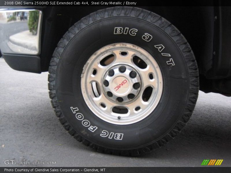 Steel Gray Metallic / Ebony 2008 GMC Sierra 2500HD SLE Extended Cab 4x4