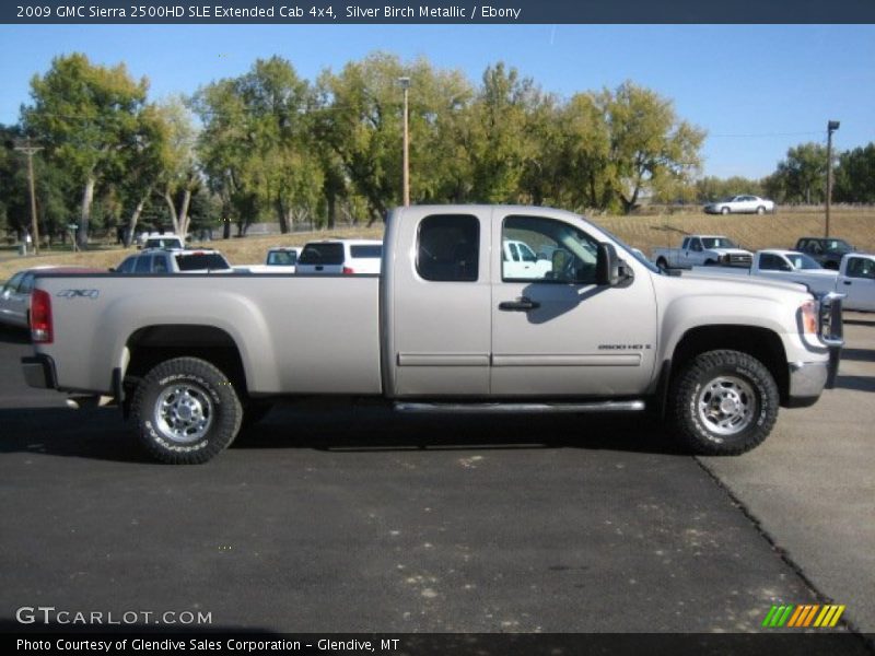 Silver Birch Metallic / Ebony 2009 GMC Sierra 2500HD SLE Extended Cab 4x4