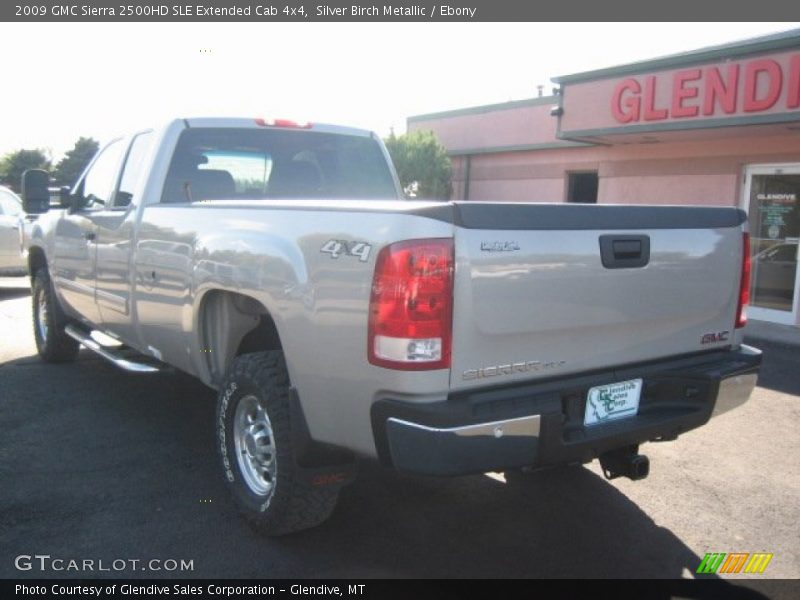 Silver Birch Metallic / Ebony 2009 GMC Sierra 2500HD SLE Extended Cab 4x4