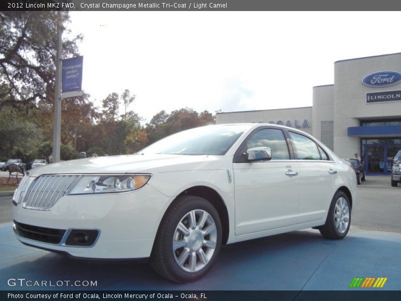 Crystal Champagne Metallic Tri-Coat / Light Camel 2012 Lincoln MKZ FWD