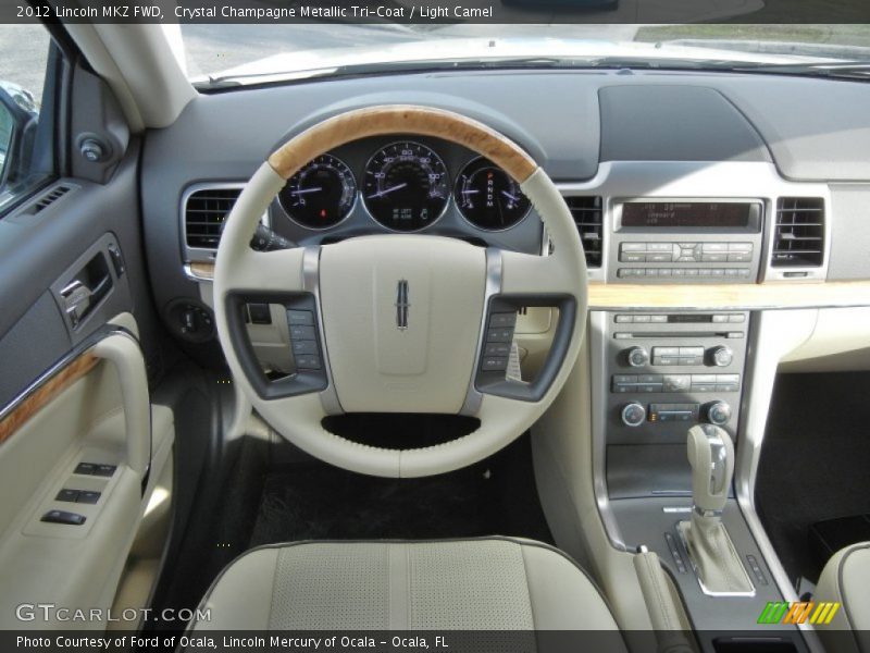 Crystal Champagne Metallic Tri-Coat / Light Camel 2012 Lincoln MKZ FWD