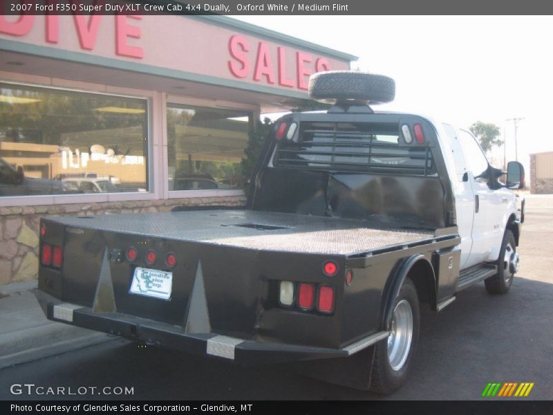 Oxford White / Medium Flint 2007 Ford F350 Super Duty XLT Crew Cab 4x4 Dually