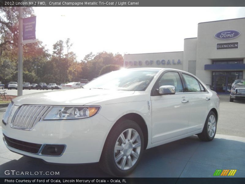 Crystal Champagne Metallic Tri-Coat / Light Camel 2012 Lincoln MKZ FWD