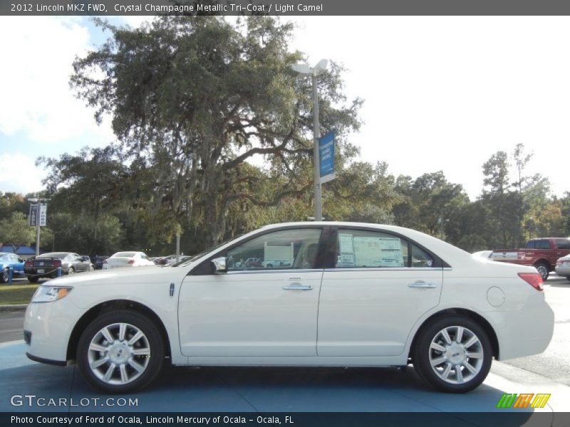 Crystal Champagne Metallic Tri-Coat / Light Camel 2012 Lincoln MKZ FWD
