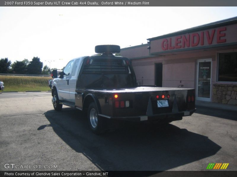 Oxford White / Medium Flint 2007 Ford F350 Super Duty XLT Crew Cab 4x4 Dually