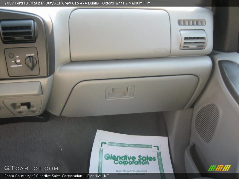 Oxford White / Medium Flint 2007 Ford F350 Super Duty XLT Crew Cab 4x4 Dually