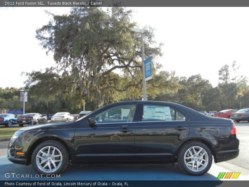 Tuxedo Black Metallic / Camel 2012 Ford Fusion SEL