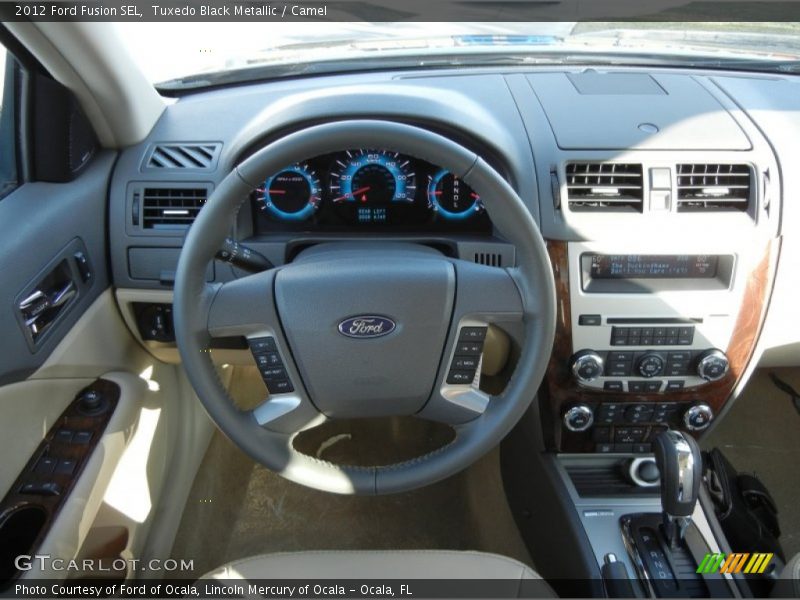 Tuxedo Black Metallic / Camel 2012 Ford Fusion SEL