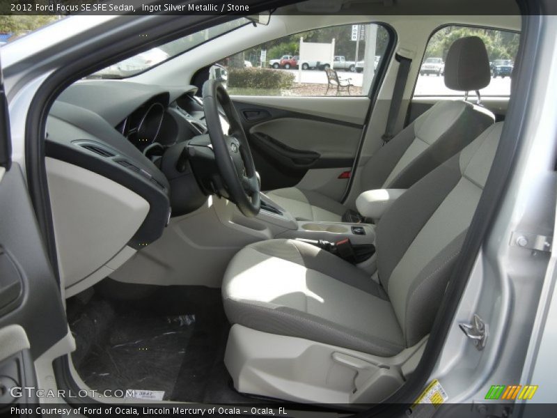 Ingot Silver Metallic / Stone 2012 Ford Focus SE SFE Sedan