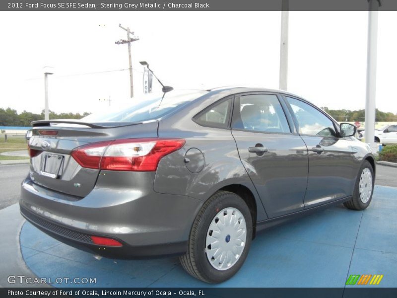 Sterling Grey Metallic / Charcoal Black 2012 Ford Focus SE SFE Sedan