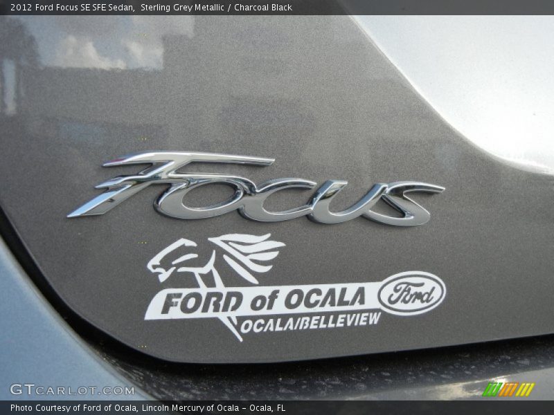 Sterling Grey Metallic / Charcoal Black 2012 Ford Focus SE SFE Sedan
