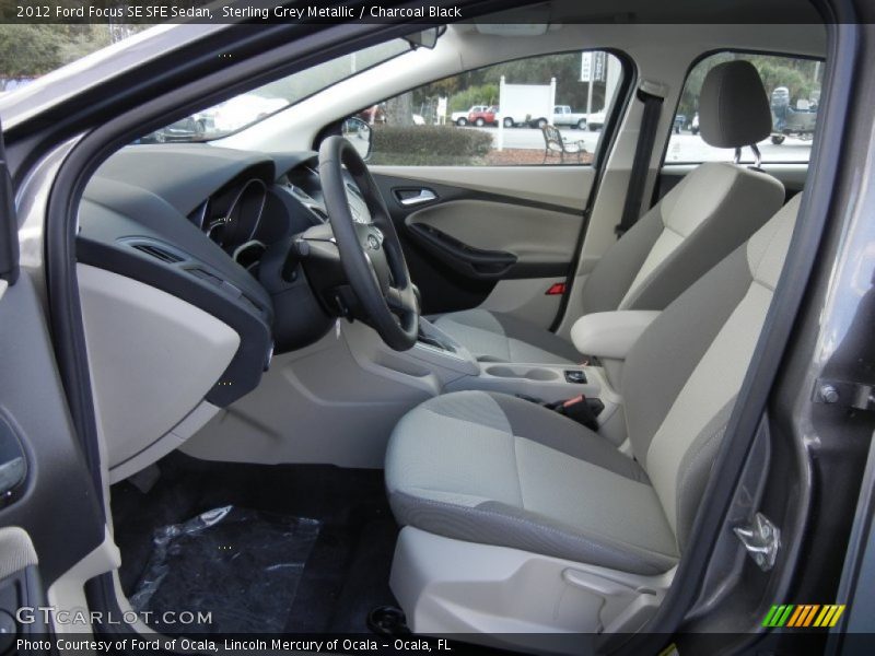 Sterling Grey Metallic / Charcoal Black 2012 Ford Focus SE SFE Sedan