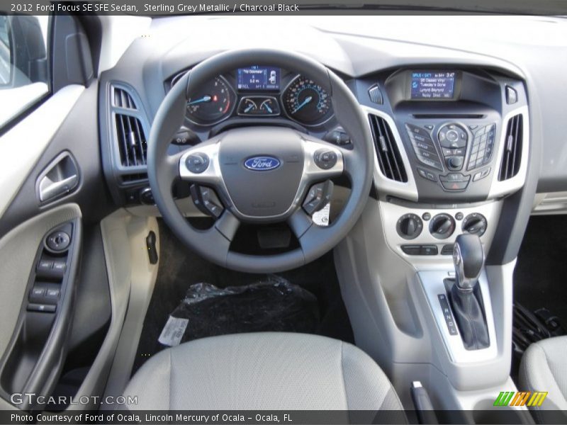 Sterling Grey Metallic / Charcoal Black 2012 Ford Focus SE SFE Sedan