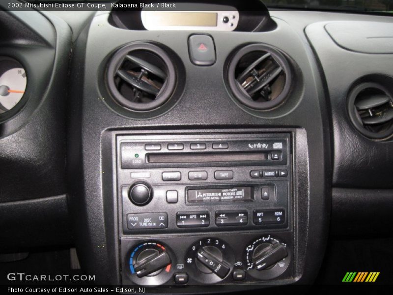 Controls of 2002 Eclipse GT Coupe