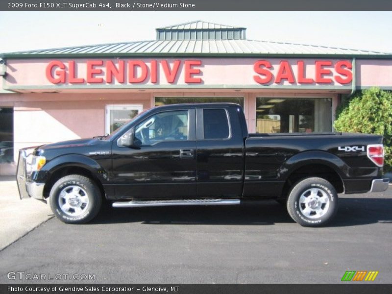 Black / Stone/Medium Stone 2009 Ford F150 XLT SuperCab 4x4