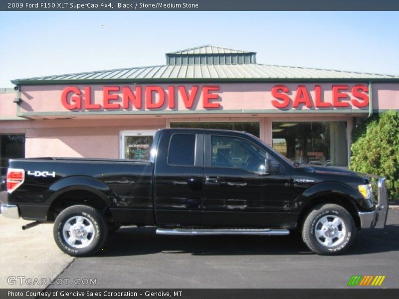 Black / Stone/Medium Stone 2009 Ford F150 XLT SuperCab 4x4