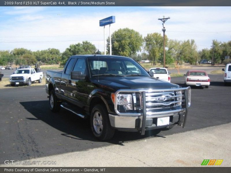 Black / Stone/Medium Stone 2009 Ford F150 XLT SuperCab 4x4