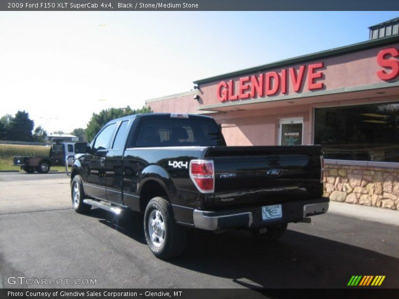 Black / Stone/Medium Stone 2009 Ford F150 XLT SuperCab 4x4