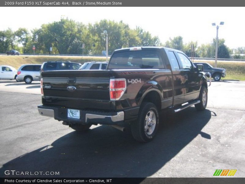 Black / Stone/Medium Stone 2009 Ford F150 XLT SuperCab 4x4
