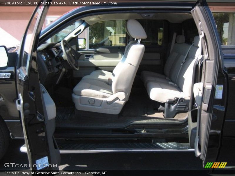 Black / Stone/Medium Stone 2009 Ford F150 XLT SuperCab 4x4