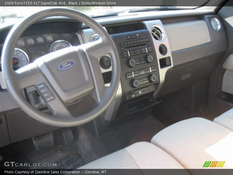Black / Stone/Medium Stone 2009 Ford F150 XLT SuperCab 4x4