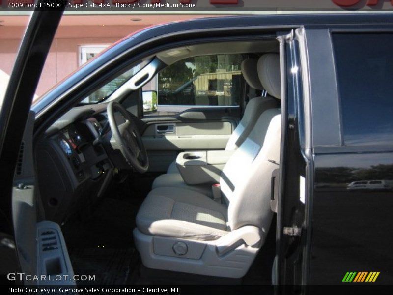 Black / Stone/Medium Stone 2009 Ford F150 XLT SuperCab 4x4