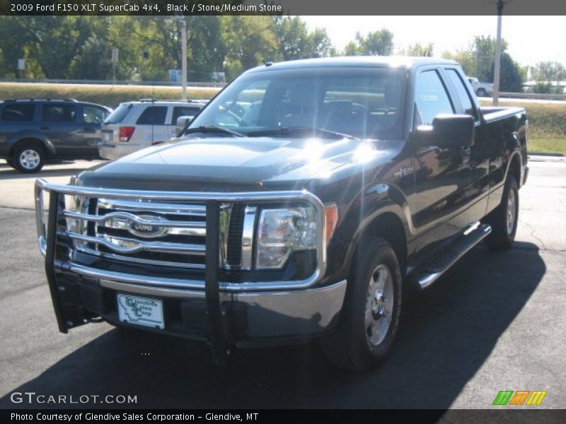 Black / Stone/Medium Stone 2009 Ford F150 XLT SuperCab 4x4