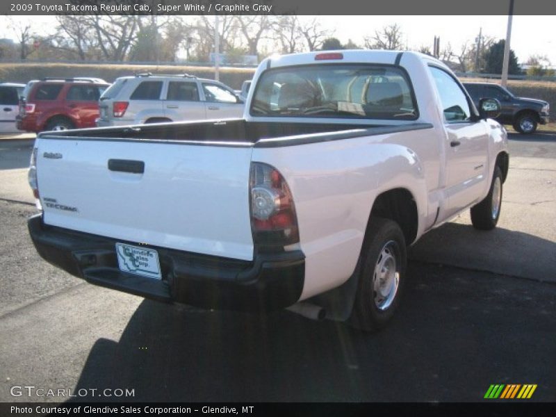 Super White / Graphite Gray 2009 Toyota Tacoma Regular Cab