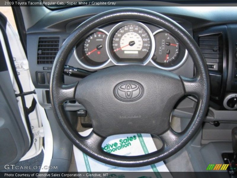 Super White / Graphite Gray 2009 Toyota Tacoma Regular Cab