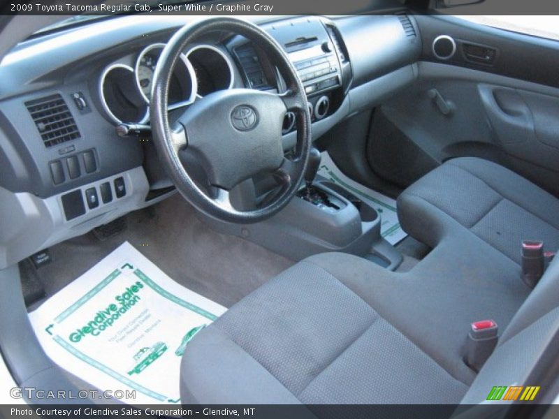 Super White / Graphite Gray 2009 Toyota Tacoma Regular Cab