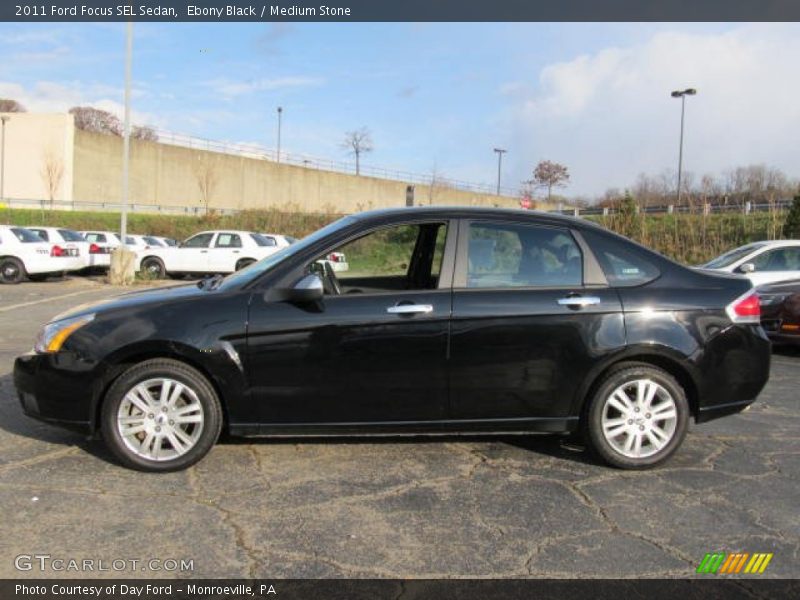 Ebony Black / Medium Stone 2011 Ford Focus SEL Sedan