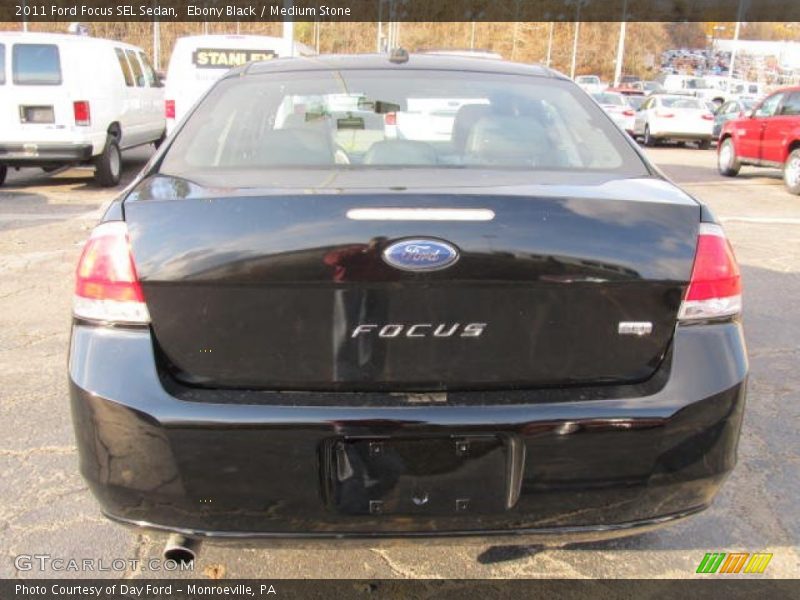 Ebony Black / Medium Stone 2011 Ford Focus SEL Sedan