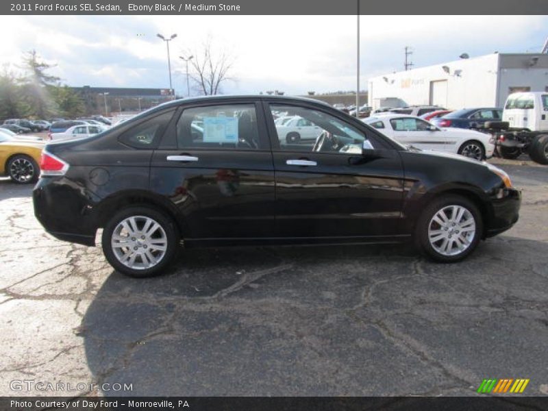 Ebony Black / Medium Stone 2011 Ford Focus SEL Sedan
