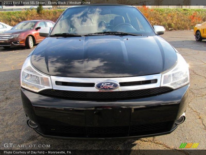 Ebony Black / Medium Stone 2011 Ford Focus SEL Sedan