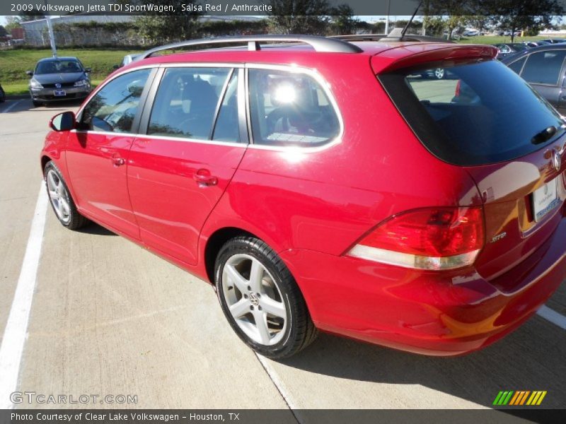 Salsa Red / Anthracite 2009 Volkswagen Jetta TDI SportWagen