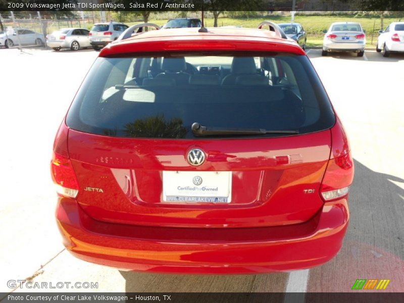 Salsa Red / Anthracite 2009 Volkswagen Jetta TDI SportWagen