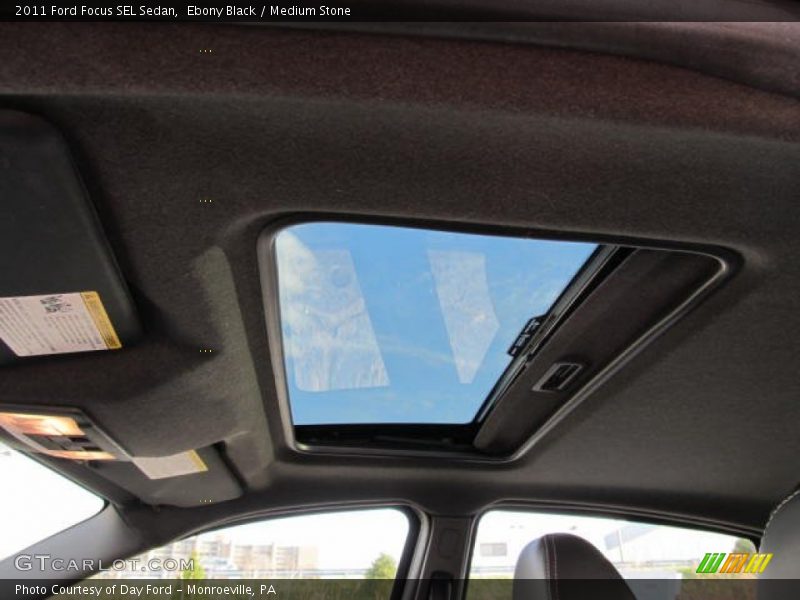 Ebony Black / Medium Stone 2011 Ford Focus SEL Sedan