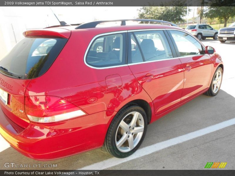 Salsa Red / Anthracite 2009 Volkswagen Jetta TDI SportWagen